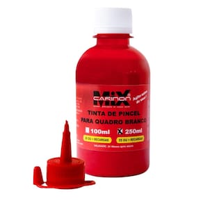 Tinta de marcador para quadro branco 250ml vermelho