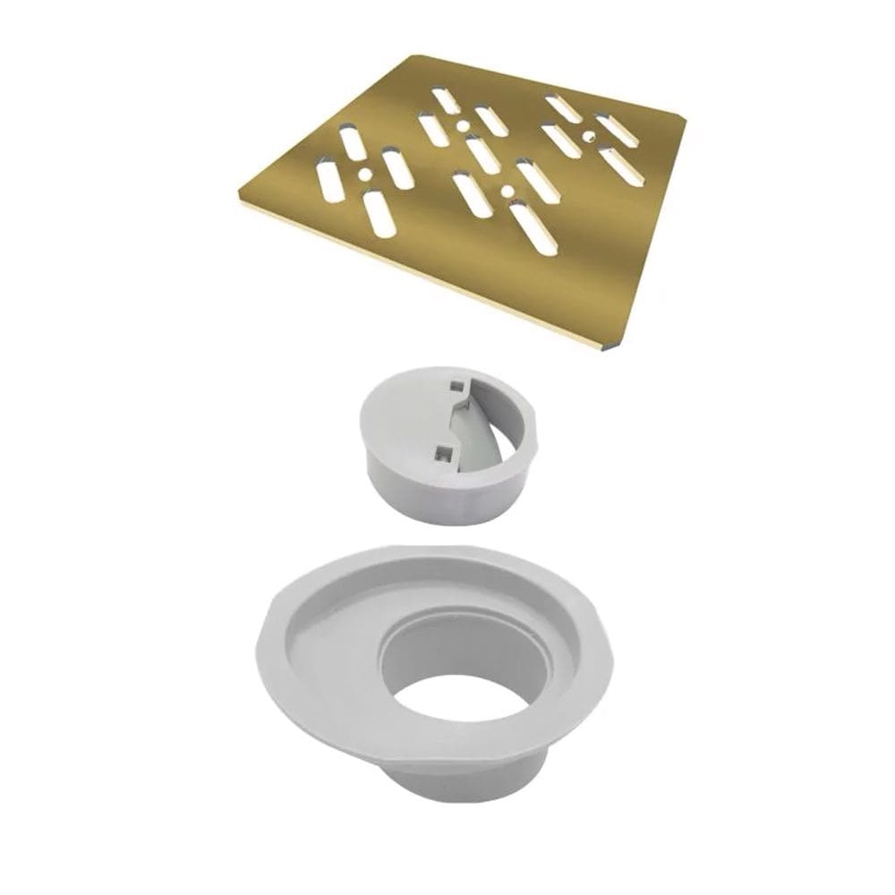 Grelha Gold Para Caixa Sifonica Quadrada Ralo Linear 100mm - 4023