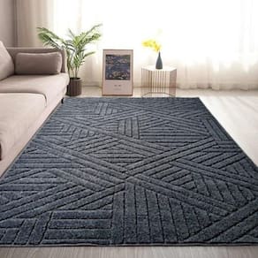 Tapete sala 200x250 cm alto relevo realce trama 56 cinza