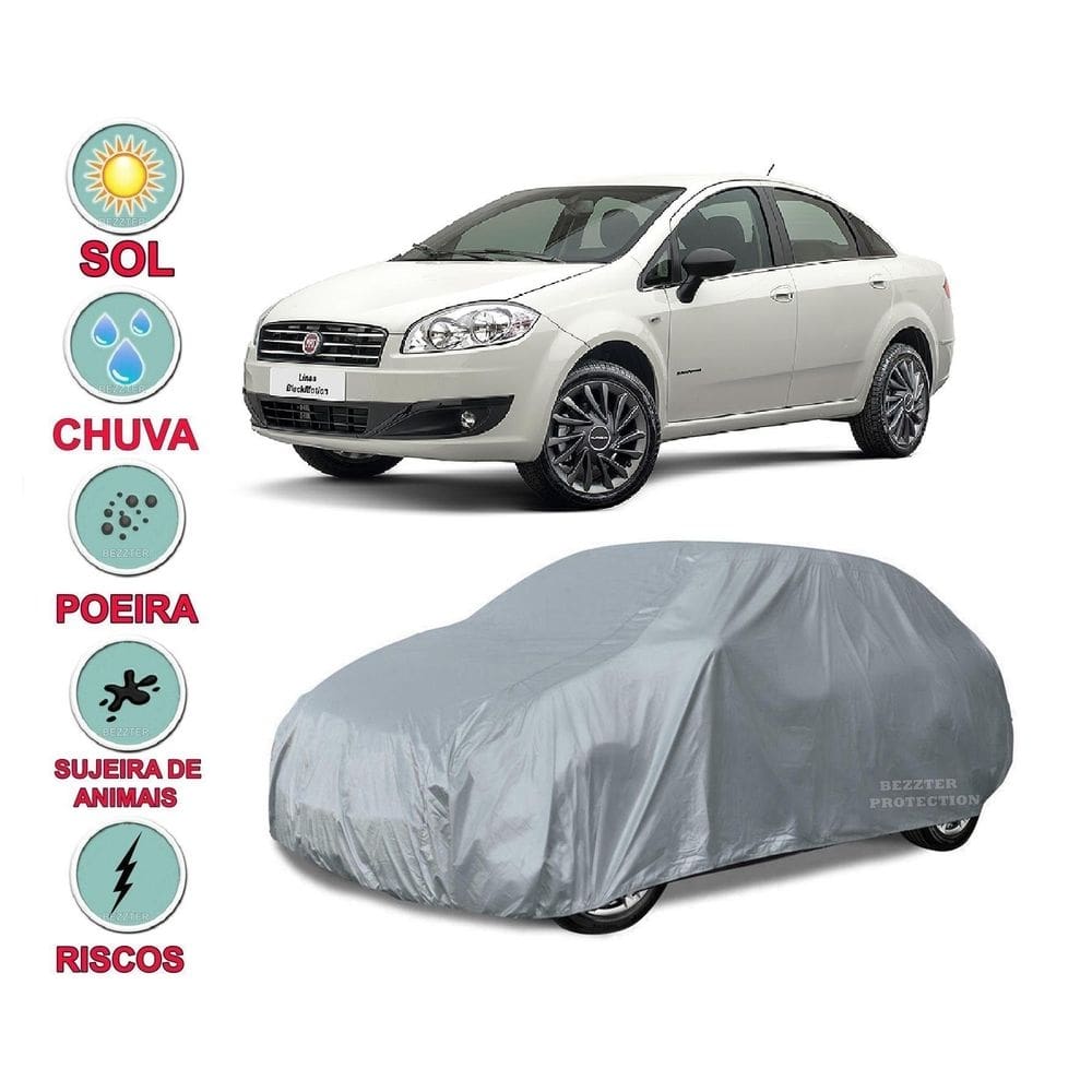Capa cobrir carro fiat linea impermeável proteção bezzter