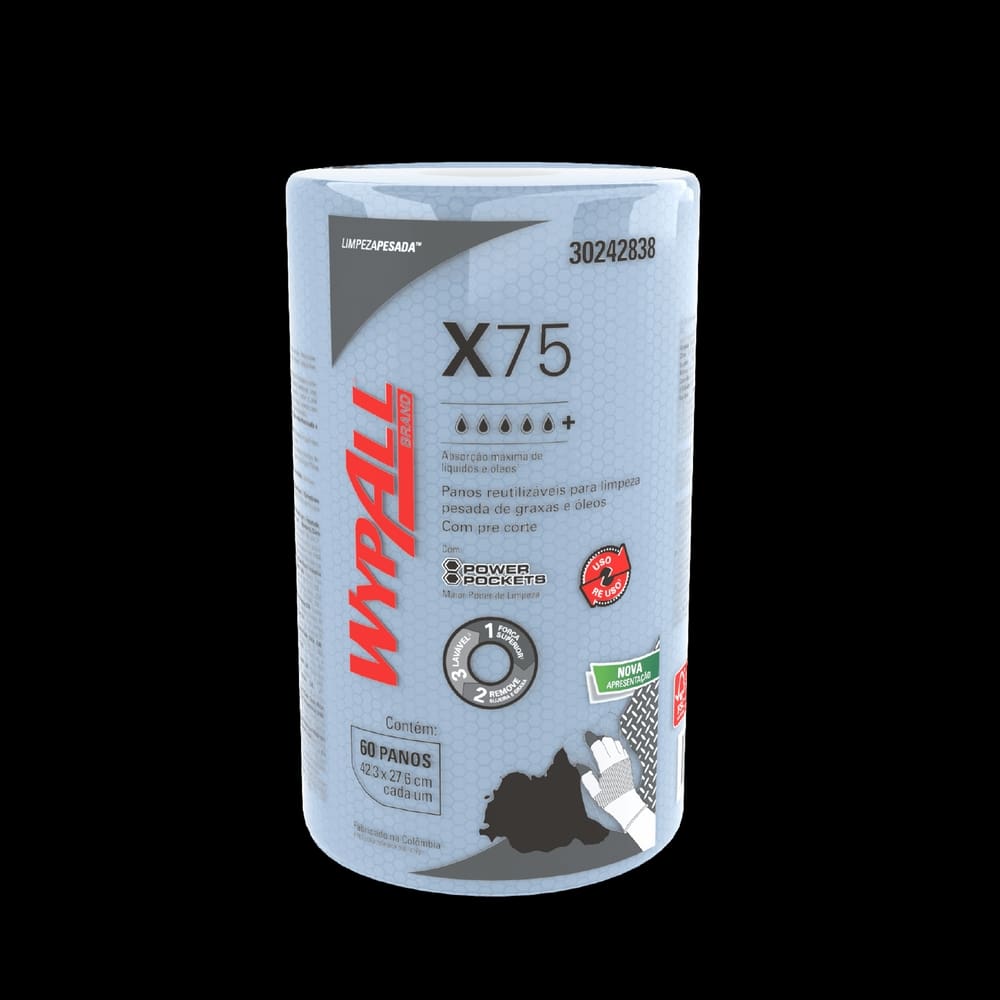 Wypall X75 Pano Limpeza Industrial Kimberly Clark