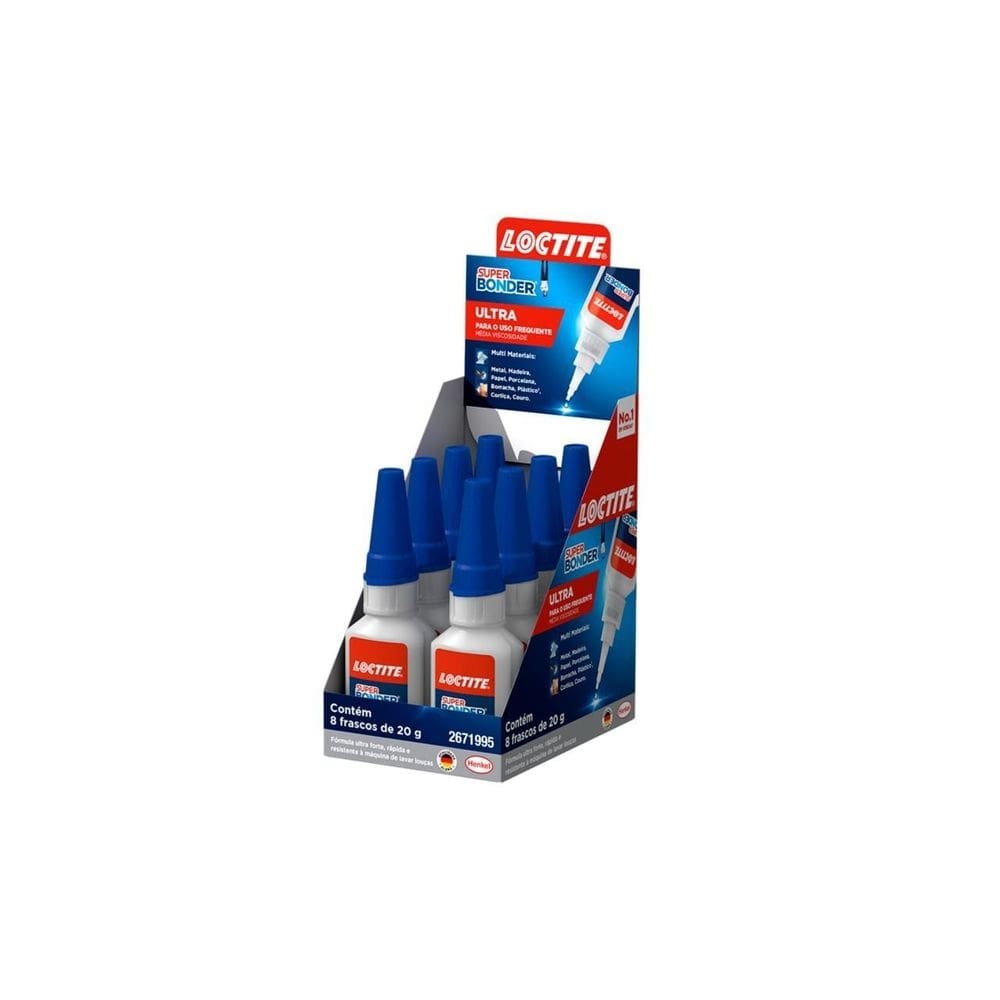 8 cola instantanea super bonder ultra 20g loctite