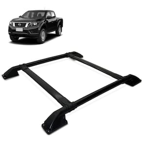 Rack de Teto Bagageiro Frontier 2017 a 2023 Tubolar Preto