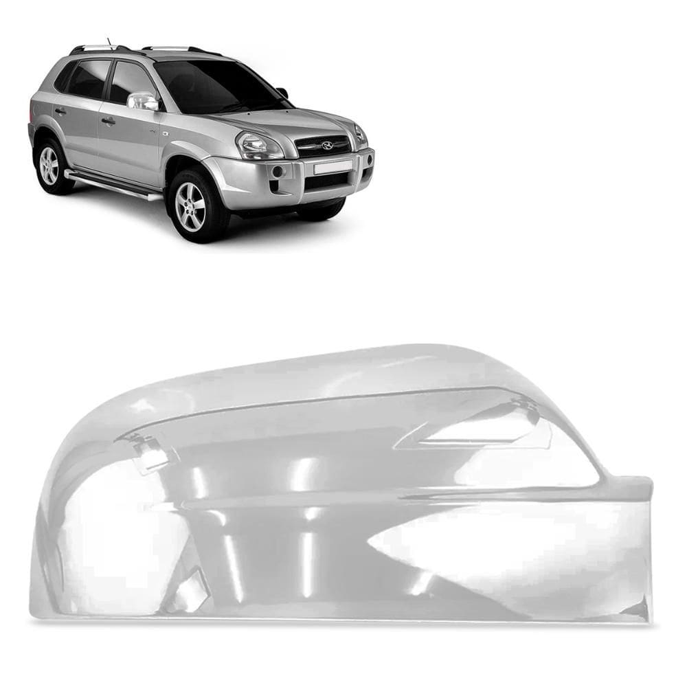 Aplique Retrovisor Tucson 2004 a 2015 Lado direito Cromado