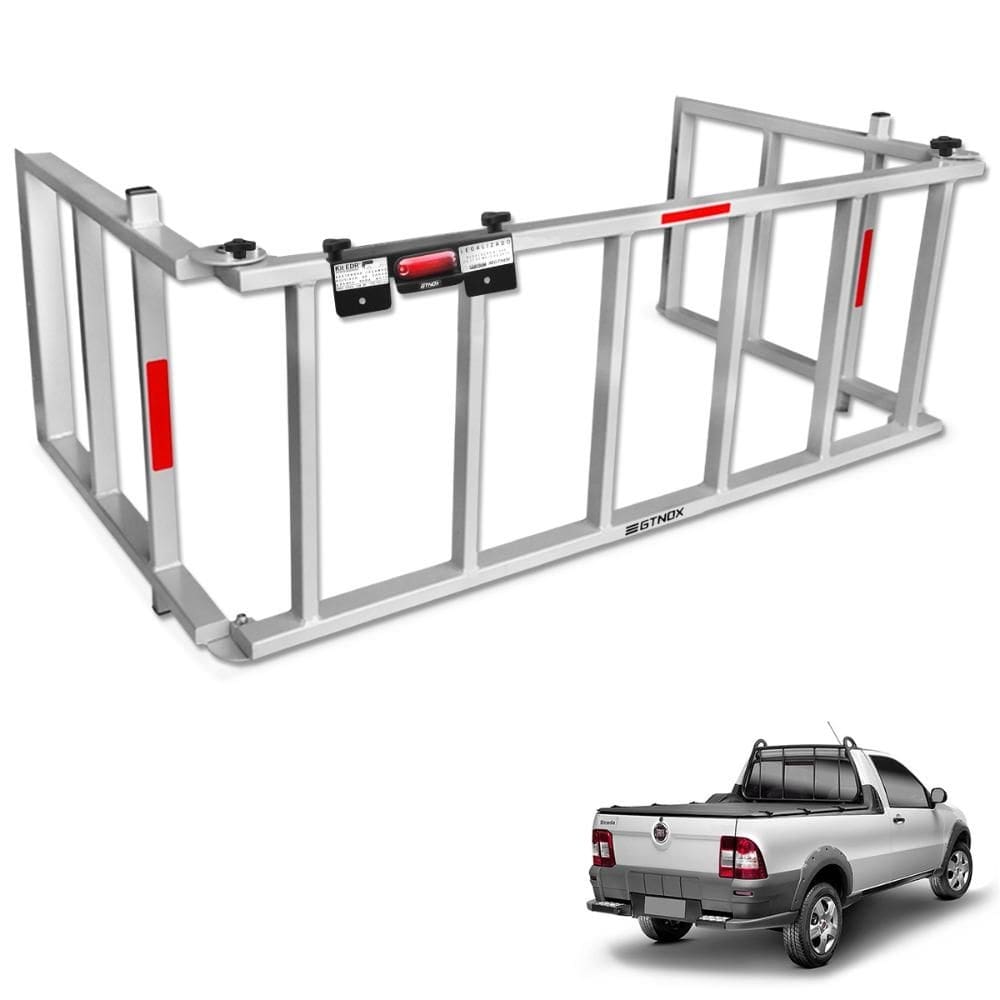 Extensor de Caçamba Strada 1998 a 2013 Rampa Prata Gtnox