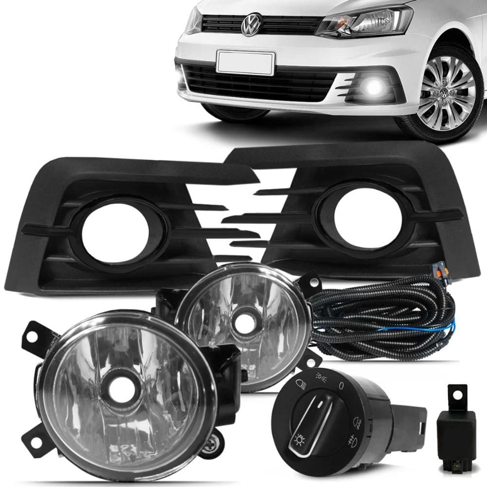 Farol Milha Gol e Voyage G7 2016 2018 Auxiliar Neblina Botão