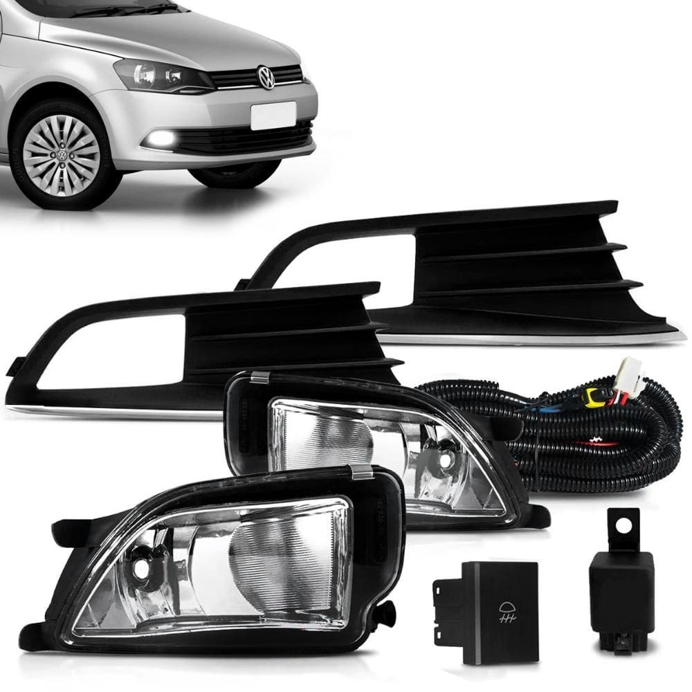 Farol Milha Gol e Voyage G6 2012 2015 Auxiliar Neblina Botão