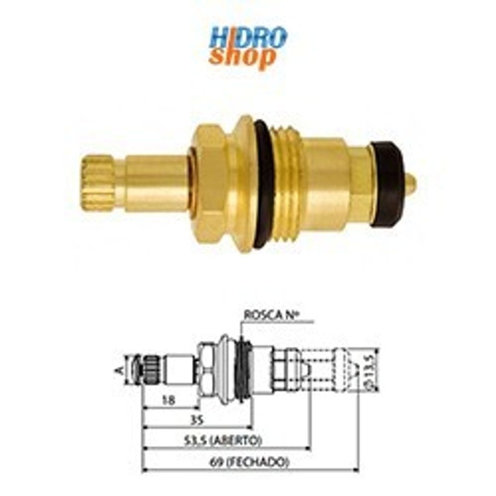 Reparo Mvs Torneira Madia Sextavado Curto - 020903