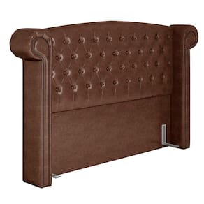 Cabeceira Cama Box Casal 140cm Provença P02 Sintético Marrom - Mpozenato