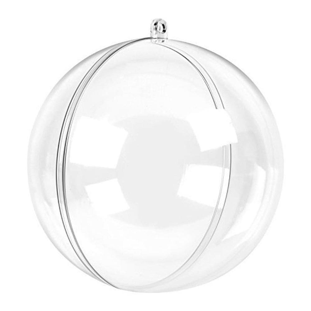 Bola acrílico 1linha transparente 7cm 10un qualidade