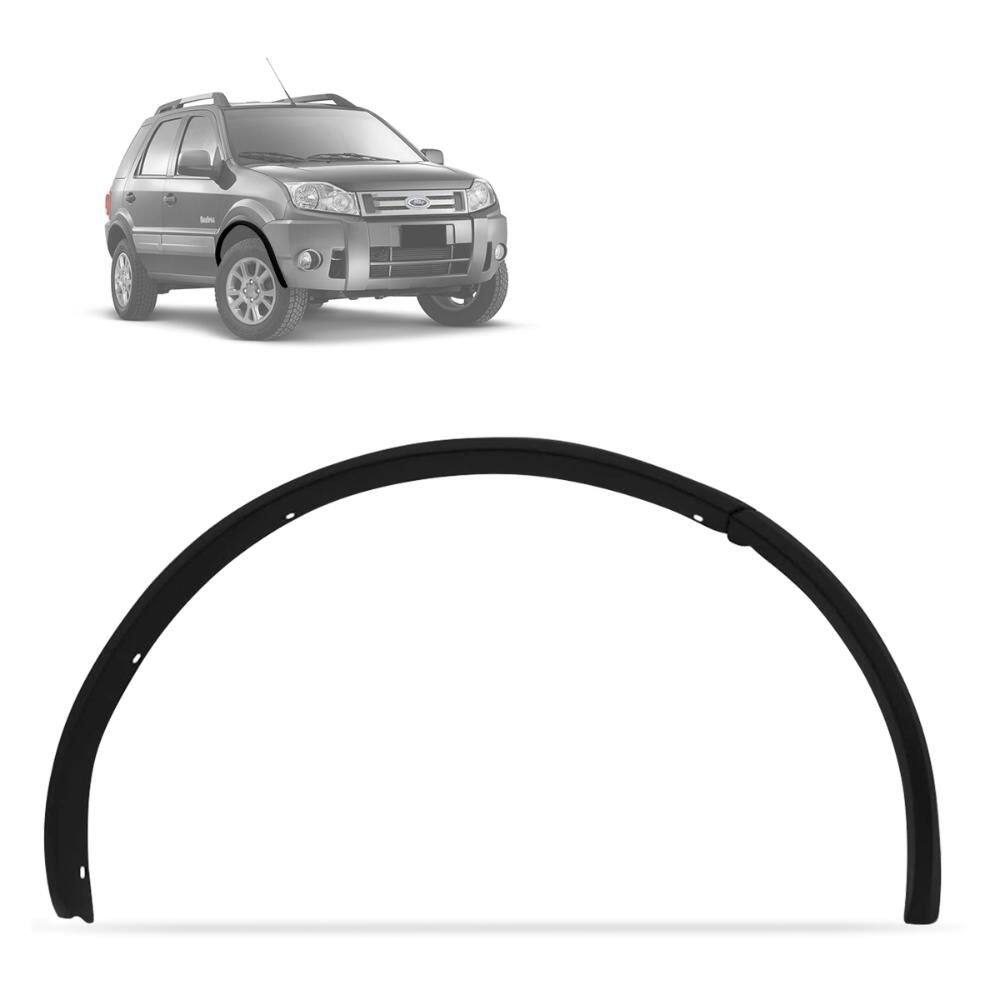Alargador Paralamas Ecosport 2003 a 2012 Dianteiro LD Preto