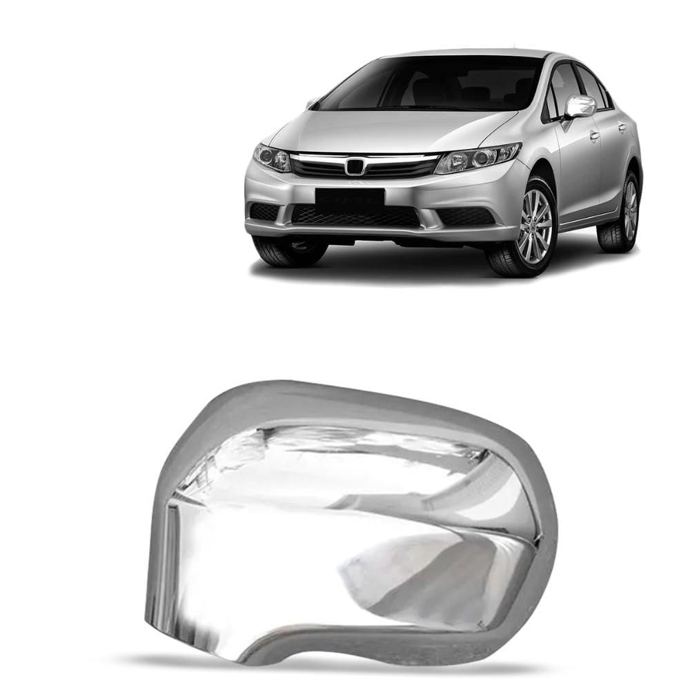 Aplique Capa Retrovisor Civic 2007 a 2011 LE Cromado