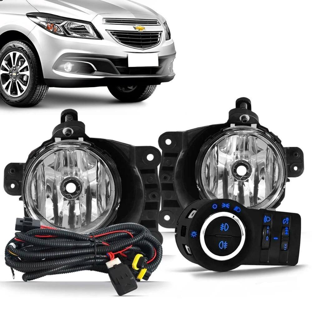 Farol Milha Onix Prisma Cobalt Spin Auxiliar Neblina Botão