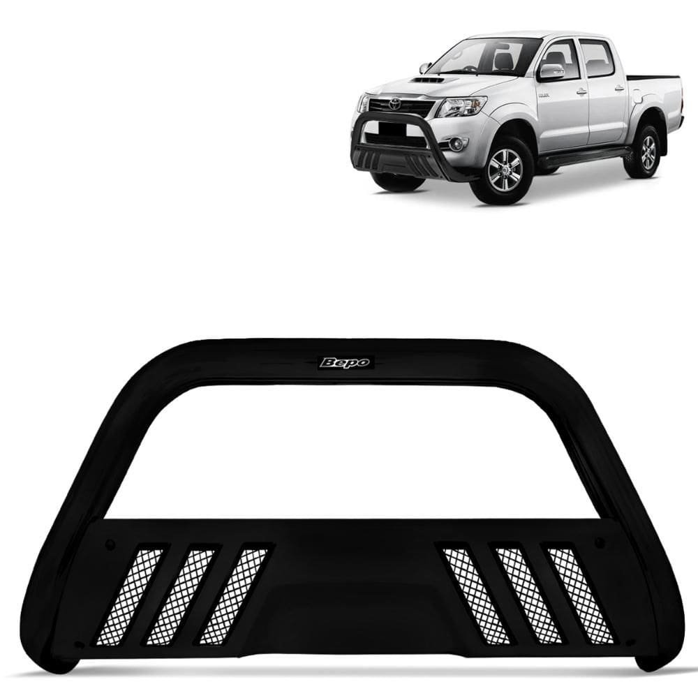Parachoque de Impulsão Hilux 2005 a 2015 Preto Grade Bepo