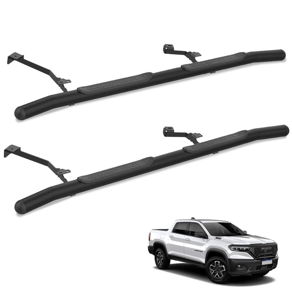 Estribo Lateral Tubular Rampage 2023 2024 Preto Bepo