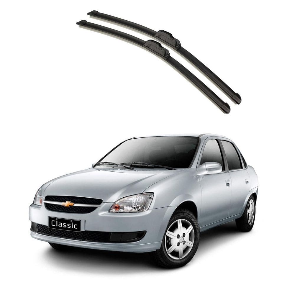 Palhetas parabrisa corsa sedan classic 1995 a 2016 dianteira
