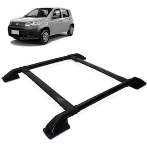 Rack Bagageiro Teto Novo Uno 2010 a 2021 Tubolar Preto
