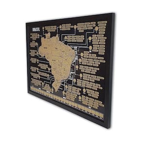 Mapa do Brasil de Raspar - Nova Versão 2023 - 73x50cm