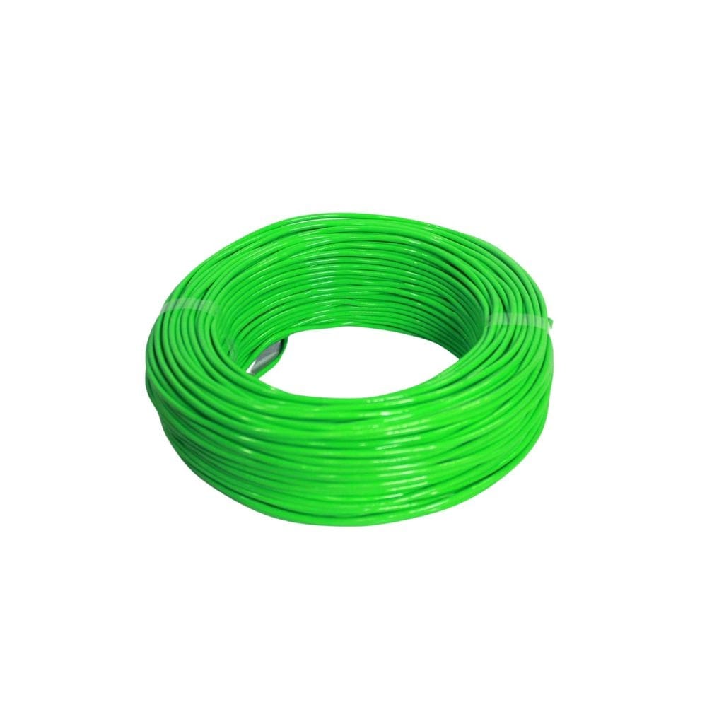 Fio cabo flexível 6mm verde- 10 metros