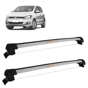 Rack De Teto Travessa Fox 2004 a 2022 4 Portas Alumínio Prata