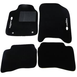 Tapete automotivo hb20s carpete base pinada 4 peças - preto