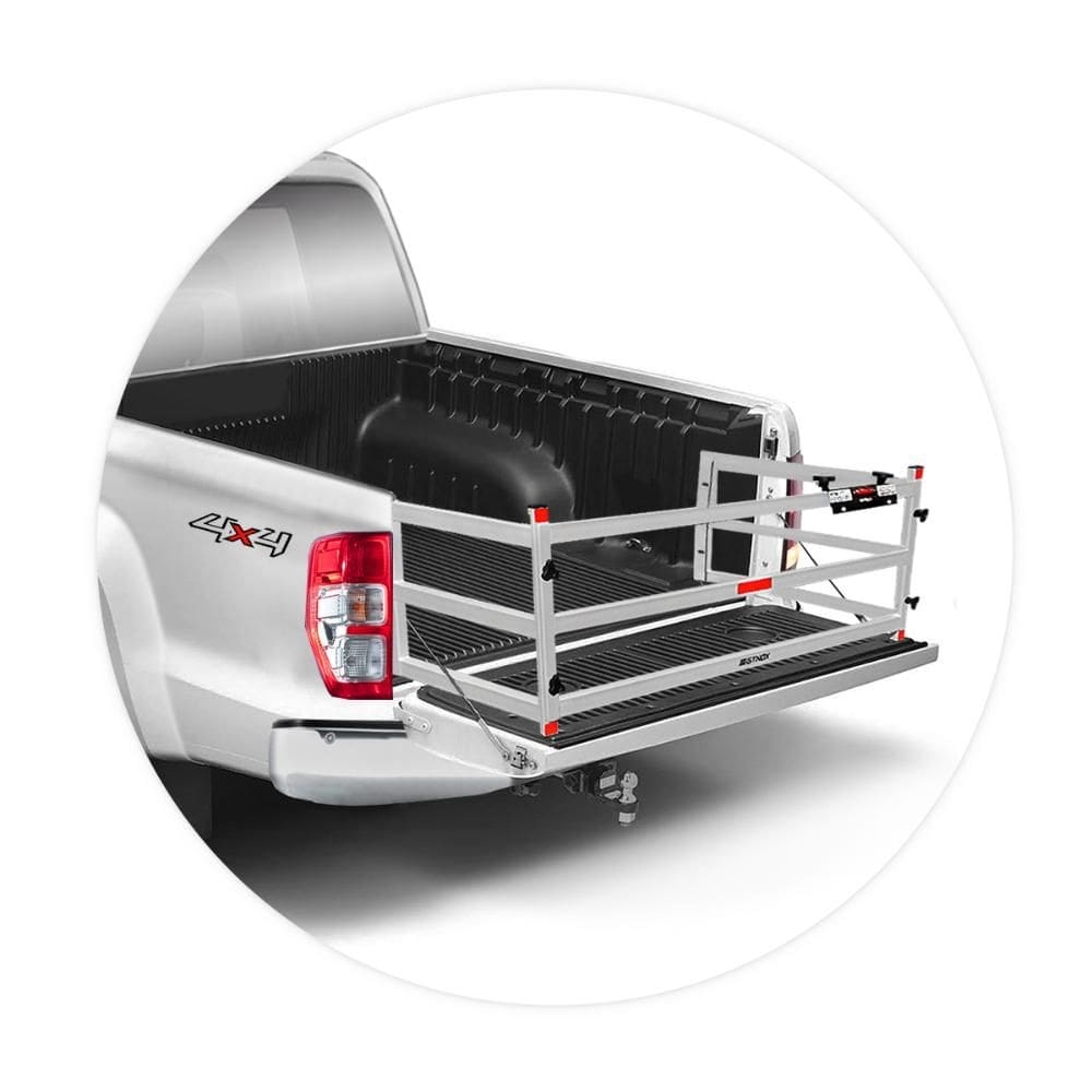 Extensor de Caçamba Ranger 2013 a 2023 Divisor ED Prata