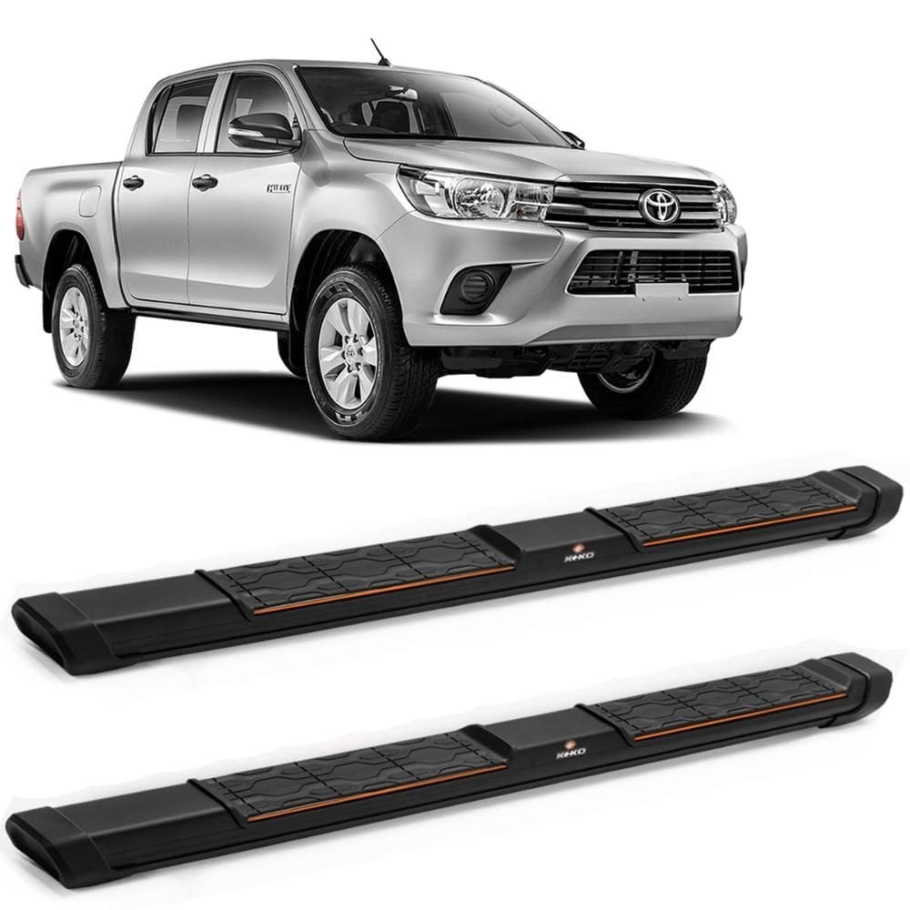 Estribo Lateral Hilux 2016 a 2023 Preto Keko My Road