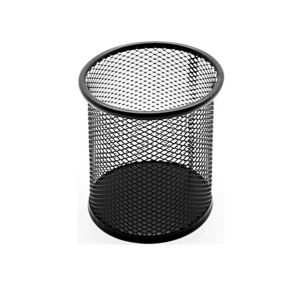 Porta Lápis Organizador De Mesa Escritorio Clips - Preto