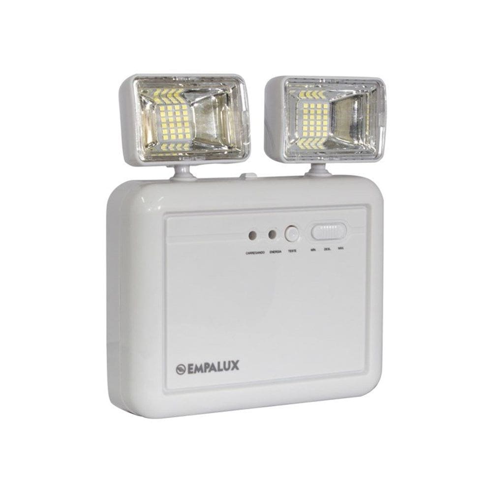 Luminária de emergência led empalux 2200 lumens 6 horas