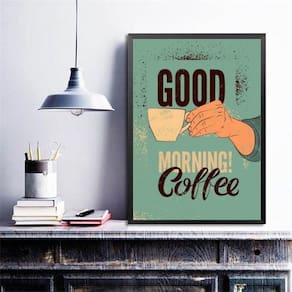 Quadro Retrô Café - Good Morning 45X34Cm