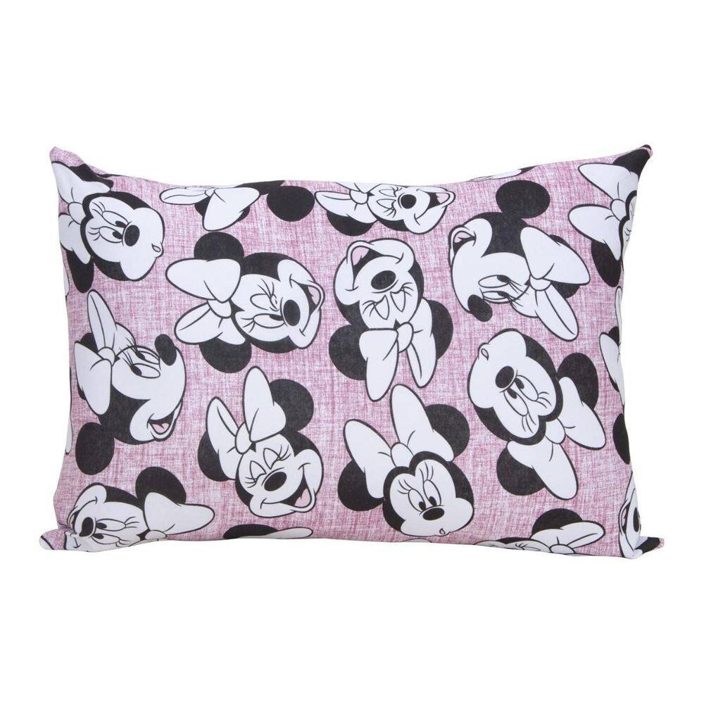 Fronha Travesseiro Menina Minnie 100% Algodão Infantil Rosa