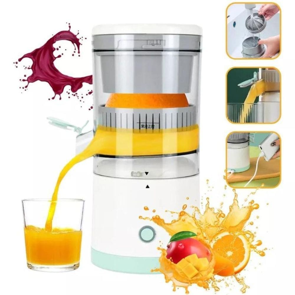 Espremedor frutas máquina sucos limão laranja recarregável