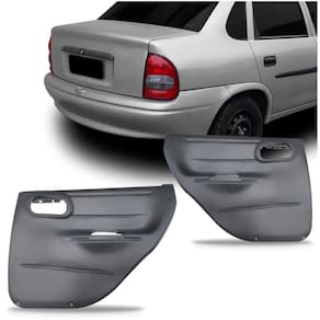 Par forro porta traseiro corsa sedan 1996 a 2016 4pts cinza