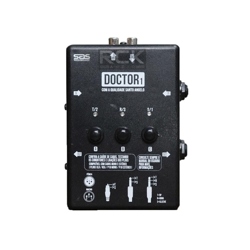 Testador de cabos santo angelo xlr p10 rca doctor 1