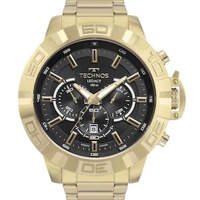 Relogio technos legacy dourado masculino js25bas 1p