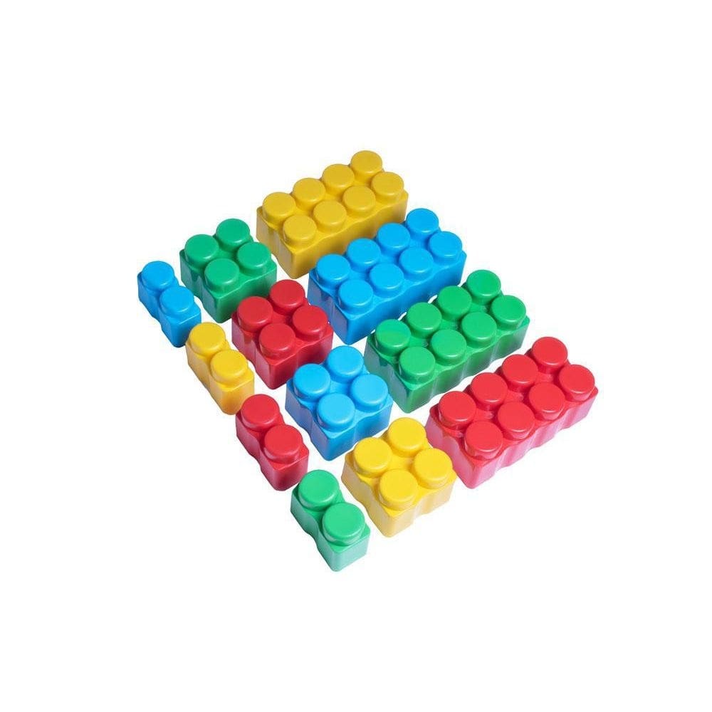 Blocos gigantes coloridos para montar - kit com 50 blocos