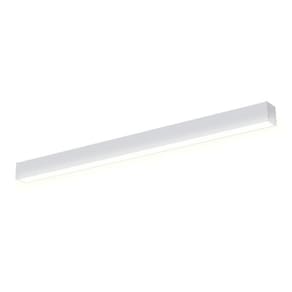 Luminária sobrepor vetor led linear 35w bivolt branca 6500k