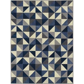 Tapete supreme ladrilho são carlos azul 2,00x2,90m