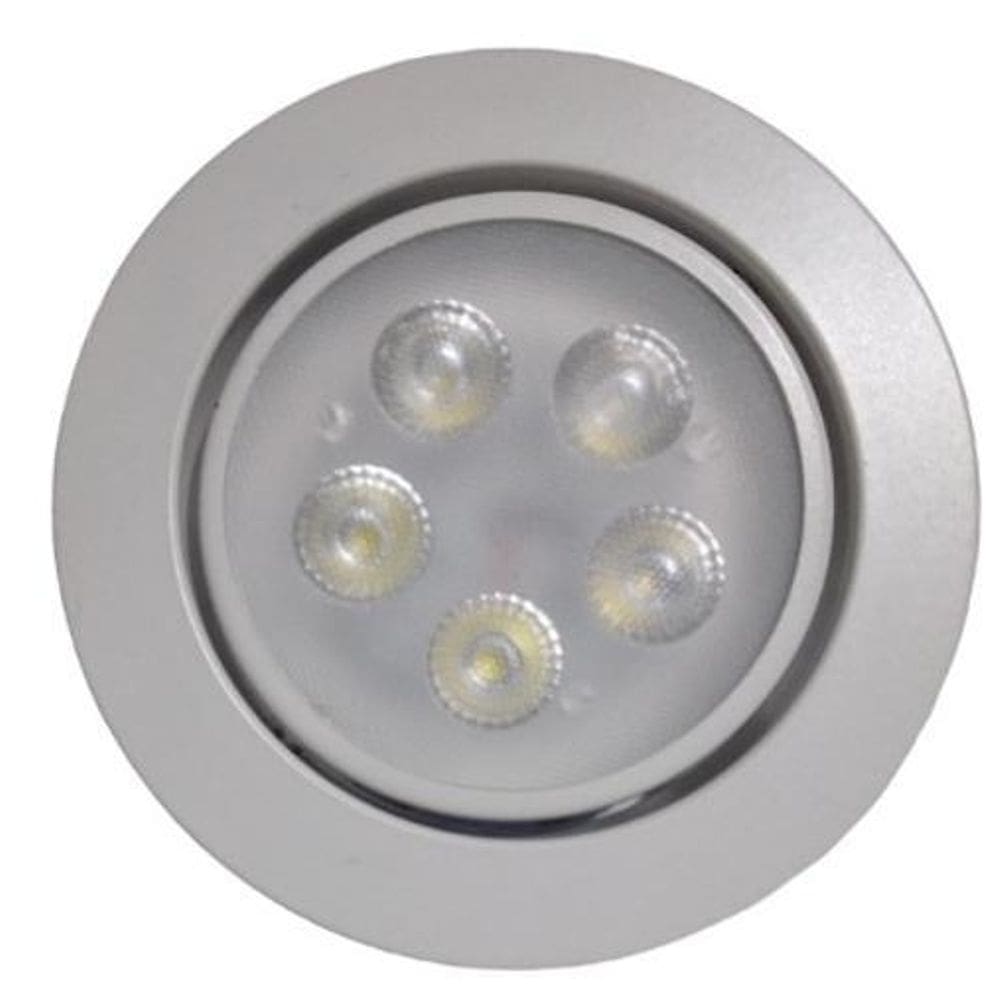 Kit 10 lâmpadas spot led 5w embutir redonda bco frio bivolt
