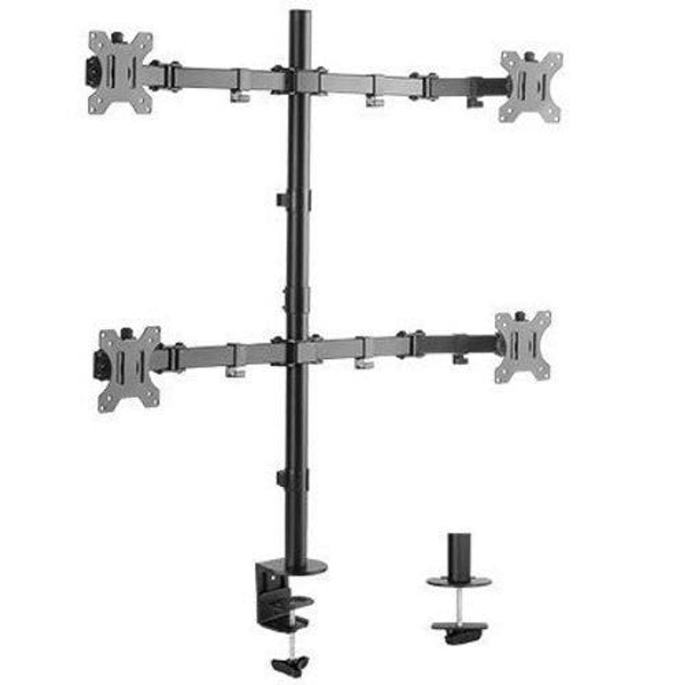Suporte 4 monitores com morsa v48c central suportes