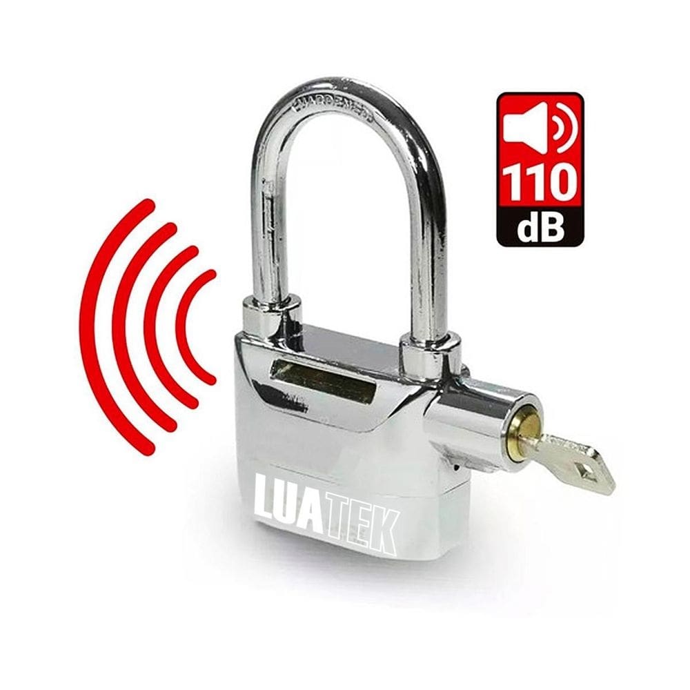 Cadeado com alarme antifurto prova de água  lock