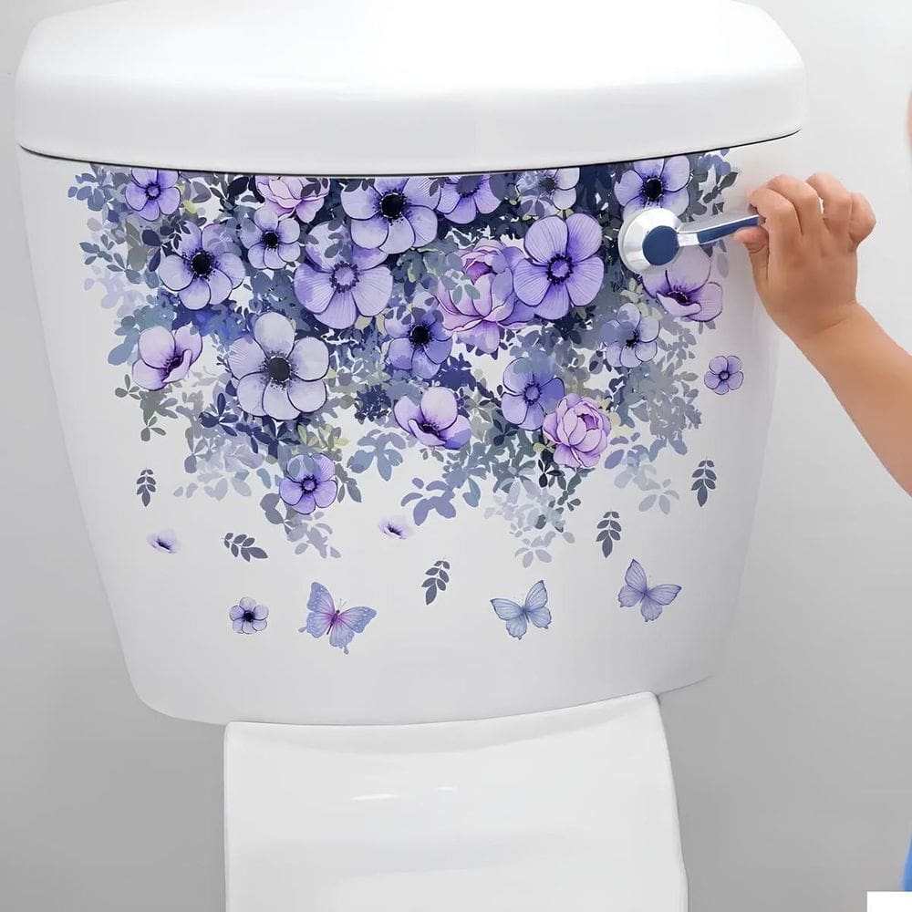 Adesivo Para Vaso Acoplado Flores Mod02