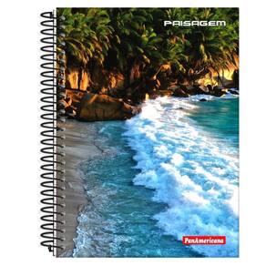 Caderno espiral capa dura universitário 10 matérias- kit 3un