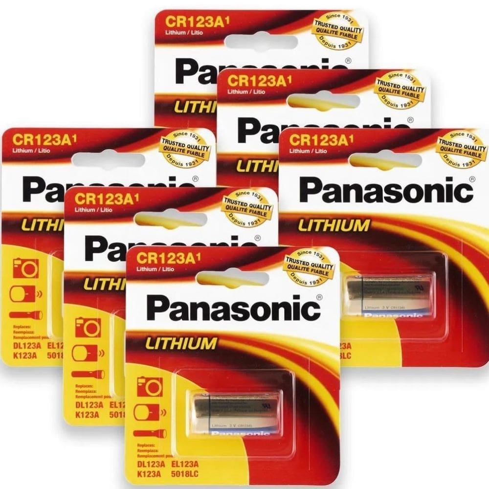 Bateria cr123 3v 6 panasonic photo kit c/6 pilha cr123a