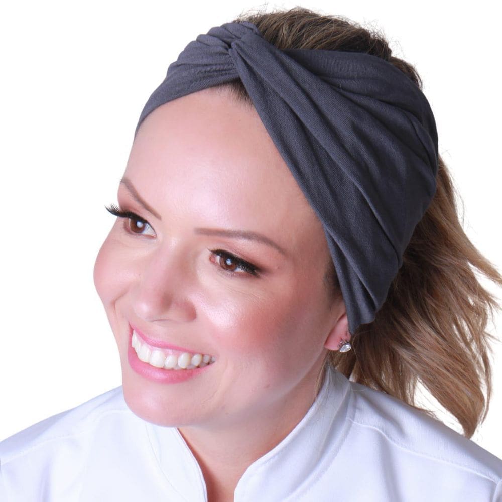 Faixa turbante cinza cinza - loreca