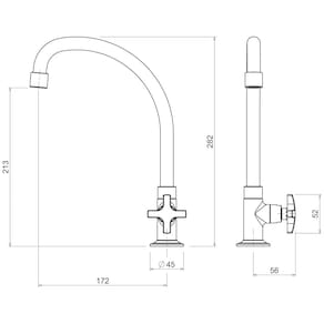 Torneira Para Cozinha De Mesa Cromada Linha Max Deca - 1167C34