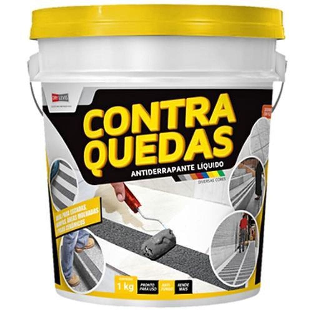 Antiderrapante liquido contra quedas 01kg cinza cinza