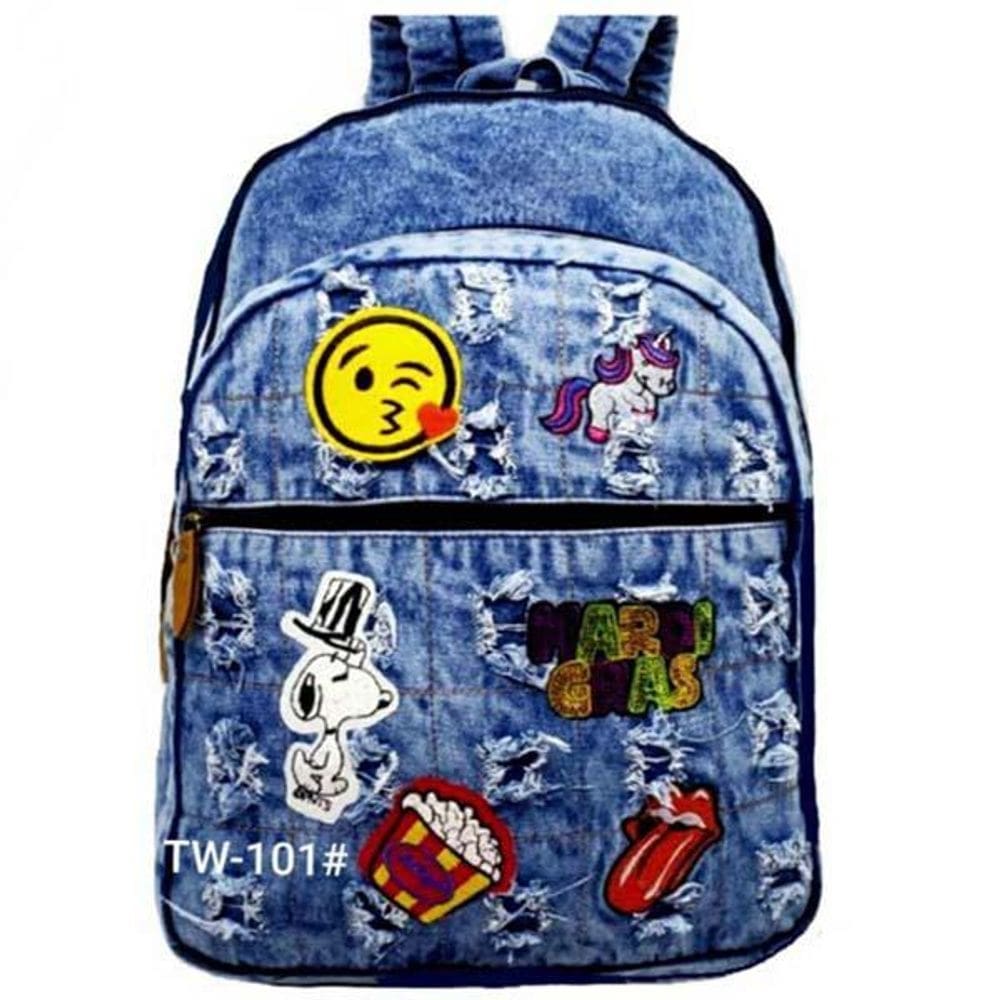 Mochila escolar junvenil grande jeans tw101