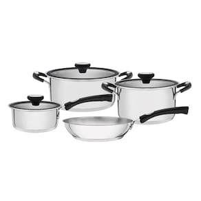 Jogo de panelas tramontina solar silicone inox 4 peças