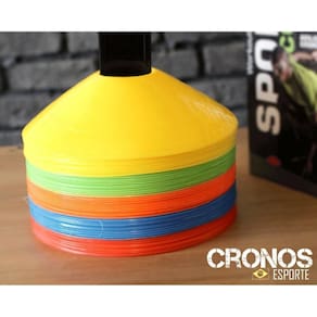 Kit 10 cones tarturaga demarcatorio chines treino funcional